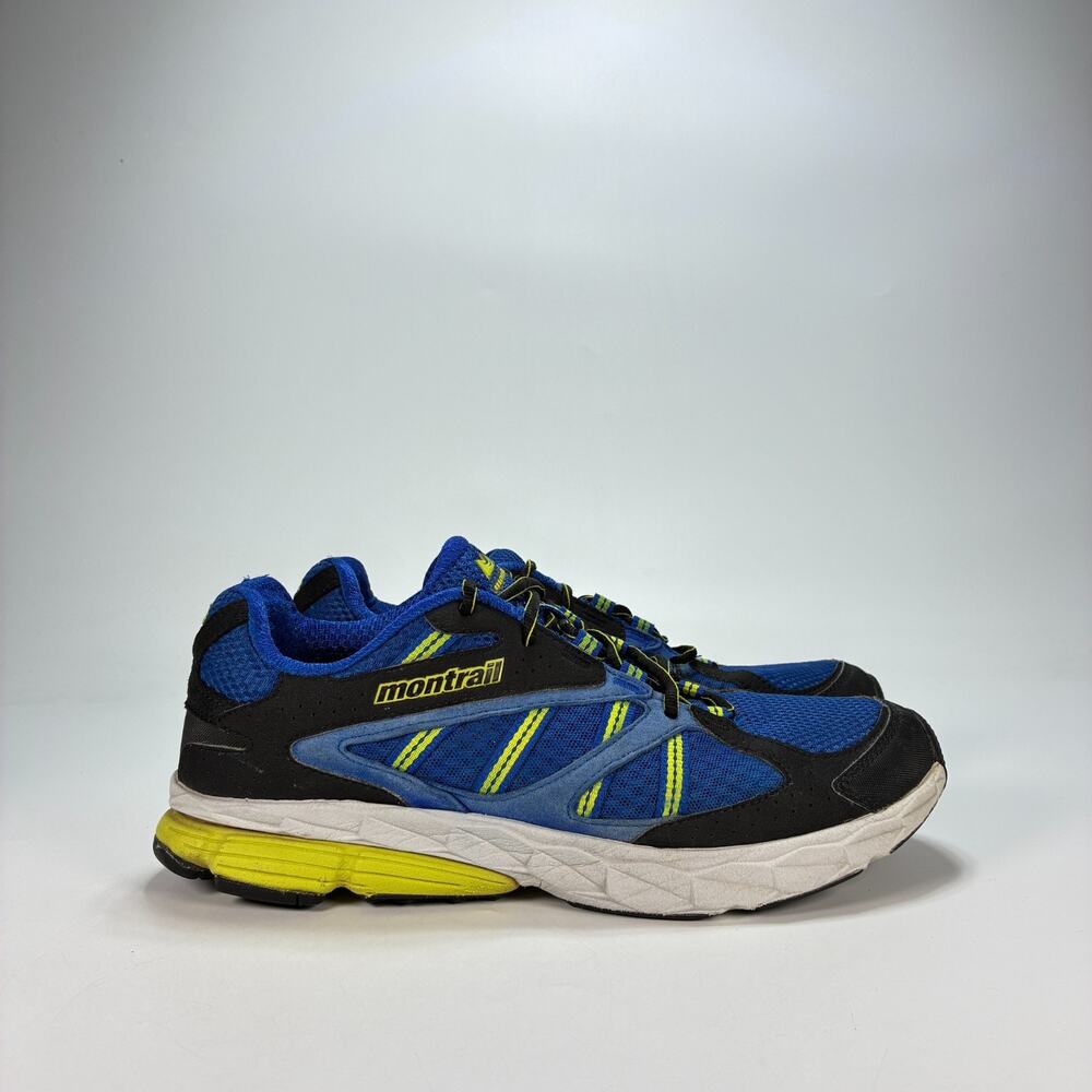 Montrail Ferocity Blue Black Yellow Trail Running Shoes GM2208-437 Men's Size 10